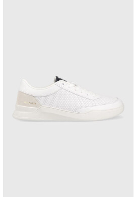 Tommy Hilfiger Кожени маратонки Elevated Cupsole Perf в бяло - Pepit.bg