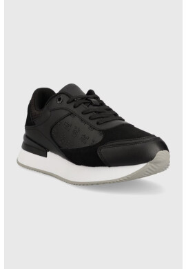 Tommy Hilfiger Кожени маратонки ELEVATED EMBOSSED RUNNER в черно FW0FW07452 - Pepit.bg