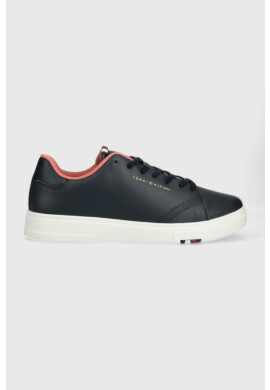 Tommy Hilfiger Кожени маратонки ELEVATED RBW CUPSOLE LEATHER в тъмносиньо FM0FM04487 - Pepit.bg