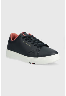 Tommy Hilfiger Кожени маратонки ELEVATED RBW CUPSOLE LEATHER в тъмносиньо FM0FM04487 - Pepit.bg