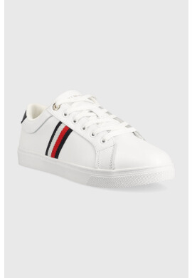Tommy Hilfiger Кожени маратонки ESSENTIAL WEBBING CUPSOLE в бяло FW0FW07378 - Pepit.bg