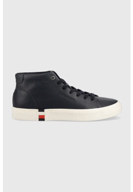 Tommy Hilfiger Кожени маратонки High Modern Vulc в тъмносиньо - Pepit.bg