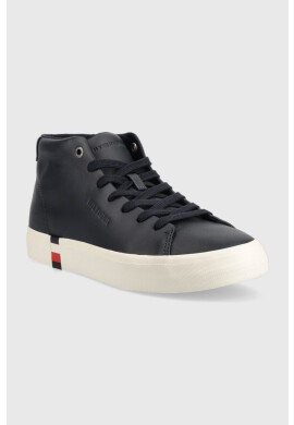 Tommy Hilfiger Кожени маратонки High Modern Vulc в тъмносиньо - Pepit.bg