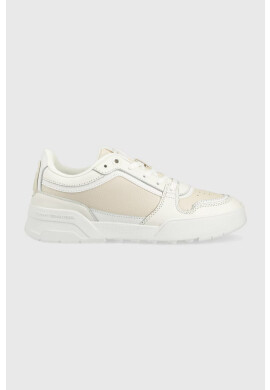 Tommy Hilfiger Кожени маратонки LOW TH BASKET SNEAKER в бежово - Pepit.bg