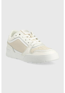 Tommy Hilfiger Кожени маратонки LOW TH BASKET SNEAKER в бежово - Pepit.bg