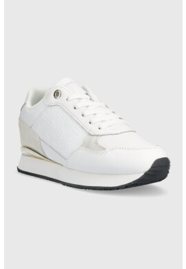 Tommy Hilfiger Кожени маратонки Metallic Monogram Emboss Sneaker - Pepit.bg