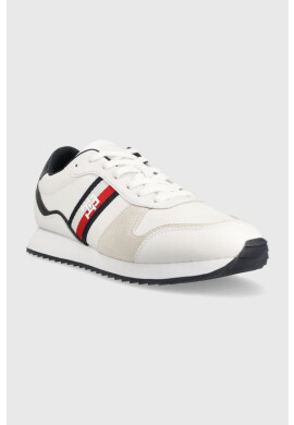 Tommy Hilfiger Кожени маратонки RUNNER EVO LEATHER в бяло FM0FM04714 - Pepit.bg