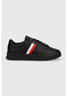 Tommy Hilfiger Кожени маратонки SUPERCUP LEATHER в черно FM0FM04706 - Pepit.bg