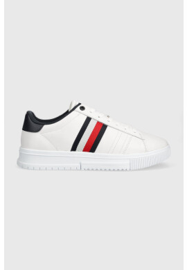 Tommy Hilfiger Кожени маратонки SUPERCUP LEATHER в бяло FM0FM04706 - Pepit.bg