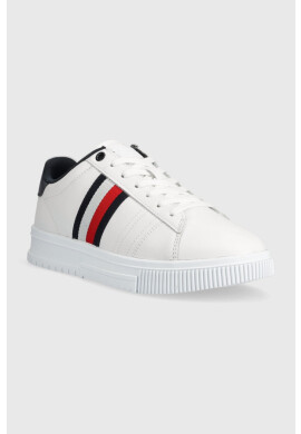 Tommy Hilfiger Кожени маратонки SUPERCUP LEATHER в бяло FM0FM04706 - Pepit.bg