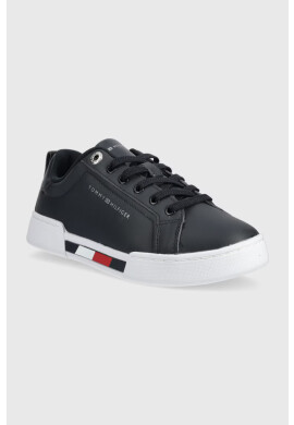 Tommy Hilfiger Кожени маратонки Tricolor Insert Sneaker - Pepit.bg