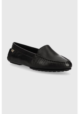 Tommy Hilfiger Кожени мокасини ESSENTIAL CHIC MOCASSIN в черно с равна подметка FW0FW07224 - Pepit.bg