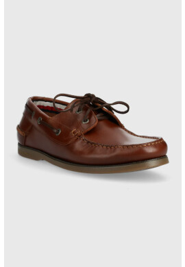 Tommy Hilfiger Кожени мокасини TH BOAT SHOE CORE LEATHER - Pepit.bg