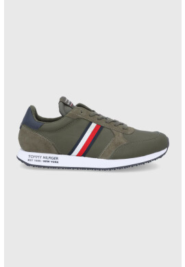 Tommy Hilfiger Кожени обувки в зелено - Pepit.bg