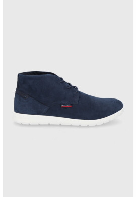 Tommy Hilfiger Кожени обувки мъжки в тъмносиньо - Pepit.bg