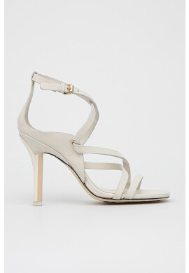 Tommy Hilfiger Кожени сандали Elevated Th High Heel в бяло - Pepit.bg
