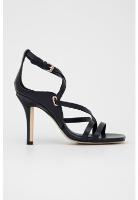 Tommy Hilfiger Кожени сандали Elevated Th High Heel в тъмносиньо - Pepit.bg