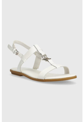 Tommy Hilfiger Кожени сандали TH FLAT SANDAL - Pepit.bg