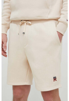 Tommy Hilfiger Къс панталон в бежово меланж на - Pepit.bg