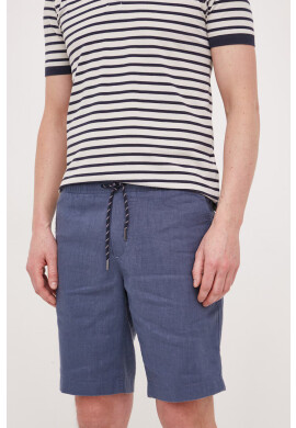 Tommy Hilfiger Ленен къс панталон в синьо - Pepit.bg