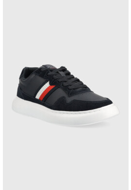 Tommy Hilfiger Маратонки LIGHTWEIGHT LEATHER MIX CUP в тъмносиньо FM0FM04427 - Pepit.bg