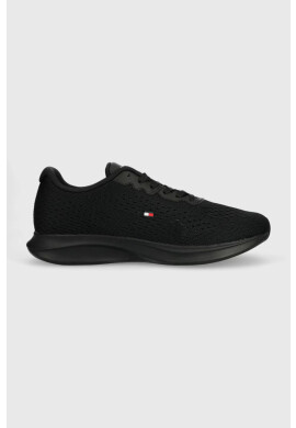 Tommy Hilfiger Маратонки LIGHTWEIGHT RUNNER KNIT FLAG в черно FM0FM04563 - Pepit.bg