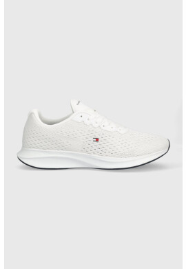 Tommy Hilfiger Маратонки LIGHTWEIGHT RUNNER KNIT FLAG в бяло FM0FM04563 - Pepit.bg