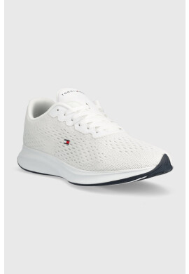 Tommy Hilfiger Маратонки LIGHTWEIGHT RUNNER KNIT FLAG в бяло FM0FM04563 - Pepit.bg
