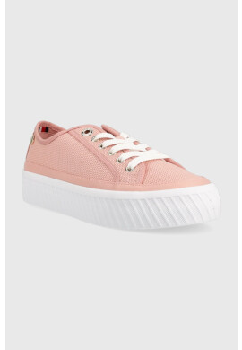 Tommy Hilfiger Маратонки PLATFORM VULCANIZED SNEAKER в розово - Pepit.bg