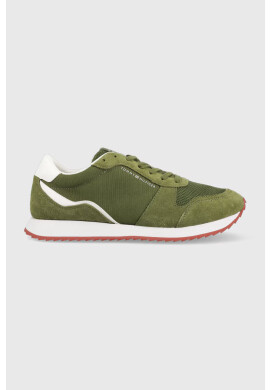 Tommy Hilfiger Маратонки RUNNER EVO MIX в зелено FM0FM04478 - Pepit.bg