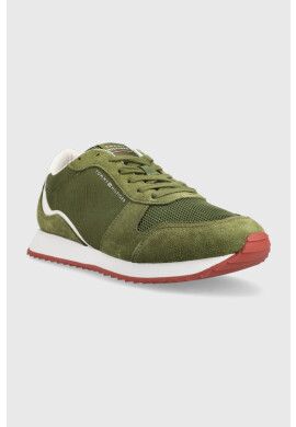 Tommy Hilfiger Маратонки RUNNER EVO MIX в зелено FM0FM04478 - Pepit.bg