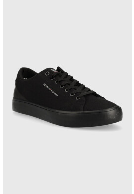 Tommy Hilfiger Маратонки TH HI VULC CORE LOW CANVAS в черно FM0FM04737 - Pepit.bg
