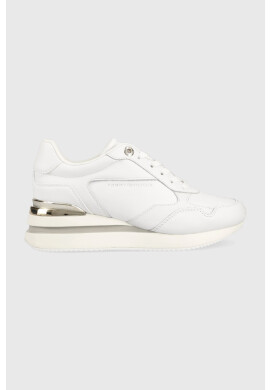 Tommy Hilfiger Маратонки WEDGE SNEAKER WITH GOLD в бяло FW0FW07031 - Pepit.bg