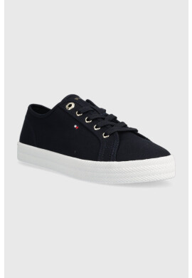 Tommy Hilfiger Ниски кецове ESSENTIAL VULCANIZED SNEAKER в тъмносиньо FW0FW07119 - Pepit.bg