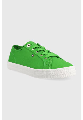 Tommy Hilfiger Ниски кецове ESSENTIAL VULCANIZED SNEAKER в зелено FW0FW07119 - Pepit.bg