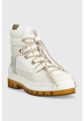 Tommy Hilfiger Обувки Laced Outdoor Boot в бяло - Pepit.bg