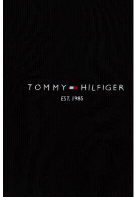 Tommy Hilfiger Памучен шал в черно с изчистен дизайн - Pepit.bg