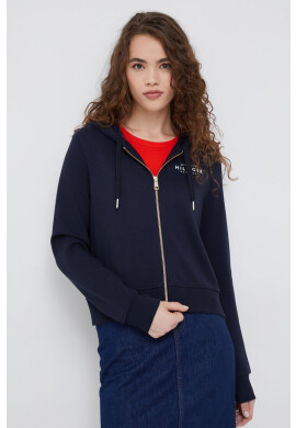 Tommy Hilfiger Памучен суичър в тъмносиньо с принт - Pepit.bg