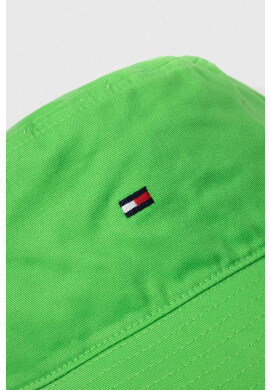 Tommy Hilfiger Памучна капела в зелено от памук - Pepit.bg