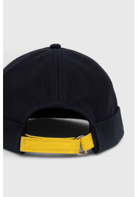 Tommy Hilfiger Памучна шапка в тъмносиньо - Pepit.bg