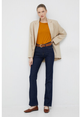 Tommy Hilfiger Памучна тениска в бежово - Pepit.bg