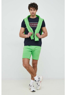 Tommy Hilfiger Памучна тениска в бежово - Pepit.bg