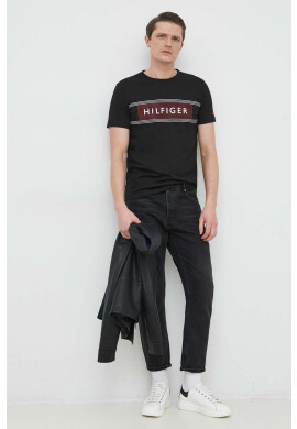 Tommy Hilfiger Памучна тениска в бяло - Pepit.bg