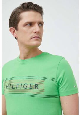 Tommy Hilfiger Памучна тениска в бежово - Pepit.bg