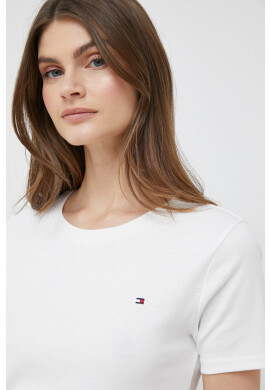 Tommy Hilfiger Памучна тениска в тъмносиньо - Pepit.bg