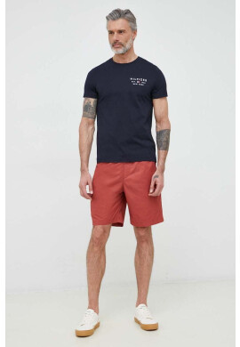Tommy Hilfiger Памучна тениска в тъмносиньо с принт - Pepit.bg