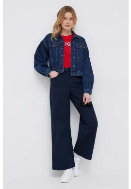 Tommy Hilfiger Памучна тениска в червено - Pepit.bg