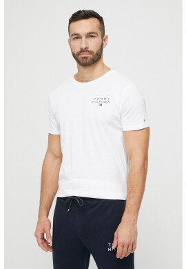 Tommy Hilfiger Памучна тениска в бяло с принт - Pepit.bg