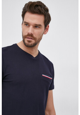 Tommy Hilfiger Памучна тениска в зелено с апликация - Pepit.bg