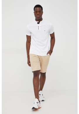 Tommy Hilfiger Памучна тениска с яка - Pepit.bg
